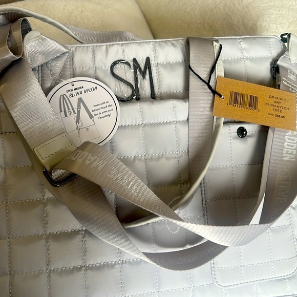 Gray Blivia Nylon Steven Madden‎ Tote!! - Picture 1 of 15